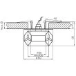 CANDELLUX 2217683 SK-49 CH/WH+RED G4 OPR.STROP.STAŁA KRYSZTAŁ 20W G4 KOSTKA+CZERWONE ŁEZKI