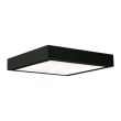 ANTIGO Plafon Nomi - Czarny (420x420 mm) 4000K 8450