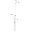LIGHT PRESTIGE LP-894/1P GD Lungo 1 złota lampa wisząca