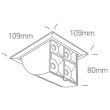 ONE LIGHT 51406B/W/W Namata biały wpuszczany downlight z odbłyśnikiem ciemny chrom COB LED 3000K 16W