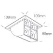 ONE LIGHT 51406B/W/W Namata biały wpuszczany downlight z odbłyśnikiem ciemny chrom COB LED 3000K 16W