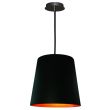 HOLDBOX HB14024 MONZA PENDANT E27/230V/BLACK/GOLD