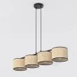 EMIBIG 1654/4 ECO 4 BL RATTAN LAMPA WISZĄCA