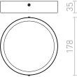 RENDL R12799 HUE R 17 sufitowa kolor buk 230V LED 18W 3000K