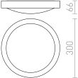 RENDL R10576 BARRY sufitowa nikiel mat 230V 2GX13 22W IP44