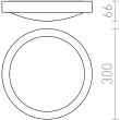 RENDL R10576 BARRY sufitowa nikiel mat 230V 2GX13 22W IP44