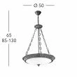 KOLARZ 0297.33.15 MILORD lampa wisząca