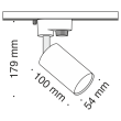 MAYTONI TR002-1-GU10-B Single phase track system Track lamps Track Lighting Black oprawa 1-fazowy