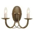 ELSTEAD MINSTER MN2 BLK/GOLD 2Lt Wall Light