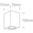 ONE LIGHT 67426/B Arco czarny zewnętrzny kinkiet 7W MR16 GU10