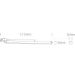 ONE LIGHT 65025T/W/C Selista biały naświetlacz track o dużej mocy LED 4000K