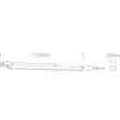 ONE LIGHT 65025T/W/C Selista biały naświetlacz track o dużej mocy LED 4000K