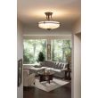 ELSTEAD Griffin QZ-GRIFFIN-SFM-PN 4 Light Semi-Flush Light - Palladian Bronze