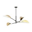 EMIBIG 1107/4 LAMPA SUFITOWA LOTUS 4 WHITE/GOLD