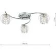 DAR ELM5350 ELMA 3LT SEMI FLUSH POL CHR/ CLR
