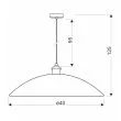 CANDELLUX 31-20611 DEXTER 3 LAMPA WISZĄCA MIEDZIANY 1X60W E27 KLOSZ BIAŁY