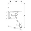CANDELLUX 21-75383 POLO KINKIET 1X40W E27 + 2W LED BIAŁY ABAŻ. OKRĄGŁY SZARY
