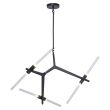 Step into Design ST-1001-6 black Lampa wisząca STICKS-6 czarna