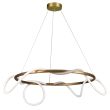 Step into design ST-9282R/D60 Lampa wisząca FANTASIA ROUND LED złota 60 cm