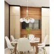 CANDELLUX 35-79275 DANI LAMPA WISZĄCA MOSIĄDZ 5X40W E14 KLOSZ BEZBARWNY