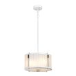 ELSTEAD Corona DL-CORONA-2P-WPN 2 Light Pendant - White Polished Nickel