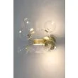 King Home XCW9148-1B Kinkiet CAPRI WALL 6 złoty - 60 LED, aluminium, szkło