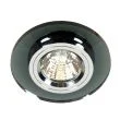 CANDELLUX 2230521 SS-10 CH/BK MR16 CHROM OPR. STROP. STAŁA OKRĄGŁA SZKŁO CZARNE