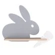 CANDELLUX 21-84743 RABIT LAMPA KINKIET 4W LED 4000K IQ KIDS SZARY+BIAŁY