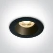 ONE LIGHT 10105M/B/B Kanawi czarny wpust z oprawką GU10 MR16 10W dark light