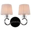 CANDELLUX 22-21564 CLARA KINKIET 2X40W E14 CHROM / BIAŁY