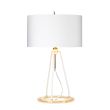 ELSTEAD Ferrara FERRARA-TL-WPG Table Lamp - White and Polished Gold