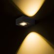 RENDL R12832 KORSO II ścienna czarny anodowany 230V LED 2x3W 120° IP54 3000K