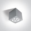 ONE LIGHT 67138D/G/D Akontio szara zewnętrzna oprawa sufitowa 6000K 6x1W IP54