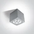 ONE LIGHT 67138D/G/D Akontio szara zewnętrzna oprawa sufitowa 6000K 6x1W IP54