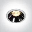 ONE LIGHT 10118DC/W/W Mosfiloti biały wpust z odbłyśnikiem ciemnego chromu COB LED 3000K 18W dark light
