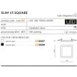 AZZARDO AZ2836 Slim 15 Square 3000K IP44 (black)