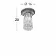 KOLARZ 0346.11.15 MILORD CRYSTAL lampa sufitowa