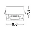LUCES EXCLUSIVAS LE61617 ACAMIEL oczko natynkowe
