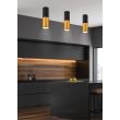 CANDELLUX 2281728 LAMPA SUFITOWA TUBA 1X15W GU10 5,8/12 CZARNO ZŁOTA