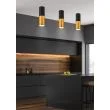 CANDELLUX 2281728 LAMPA SUFITOWA TUBA 1X15W GU10 5,8/12 CZARNO ZŁOTA