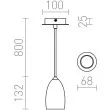 RENDL R12082 BABADES I wisząca nikiel mat 230V GU10 50W