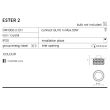 AZZARDO DM1000-2-CH / AZ1451 Ester 2 (chrome) Oczko sufitowe