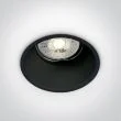 ONE LIGHT 10105TG/B Chulu czarny wpust z oprawką GU10 50W