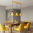 EMIBIG 1742/3 KLEVER 3 ORANGE BLACK Lampa wisząca