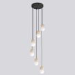 EMIBIG 1675/6 LOOP 6 BLACK LAMPA WISZĄCA