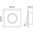 LED line 241215 Oprawa aluminiowa kwadrat ruch. SLIM srebro AKROS