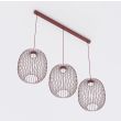 EMIBIG 1700/3 MANTRA 3 BURGUNDY Lampa wisząca