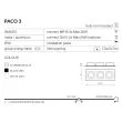 AZZARDO GM2301-WH / AZ0802 Paco 3 (white) Lampa wpuszczane