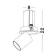 LUCES EXCLUSIVAS LE61607 ACALAPA oczko podtynkowe