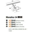 AZZARDO AZ2642 Monalisa 34 (satin nickel)